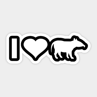 Tapir love Save the tapirs design lover Sticker